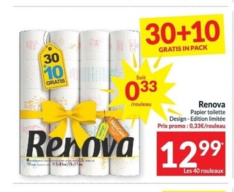 Intermarché Renova papier toilette aanbieding