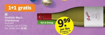 Albert Heijn Penfolds max's chardonnay aanbieding