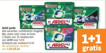 Albert Heijn Ariel pods aanbieding