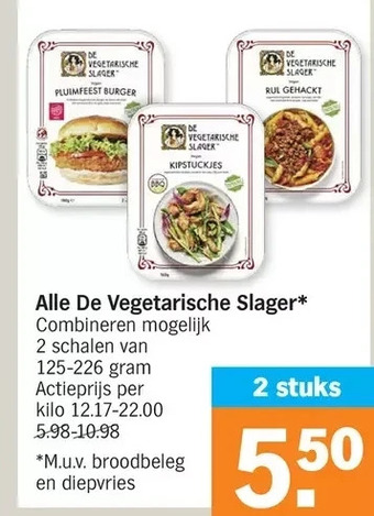 Albert Heijn Alle de vegetarische slager aanbieding