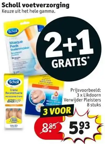 Kruidvat Scholl likdoorn verwijder pleisters aanbieding
