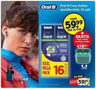 Kruidvat Oral-b cross action opzetborstels aanbieding