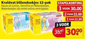 Kruidvat Kruidvat billendoekjes aanbieding