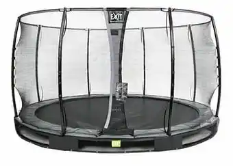Dreamland EXIT inbouwtrampoline met veiligheidsnet Elegant Ground Economy Ø 3,66 m zwart aanbieding