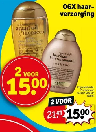 Kruidvat Ogx haar verzorging aanbieding