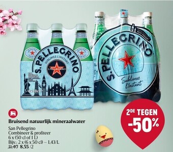 Delhaize Bruisend natuurlijk mineraalwater aanbieding