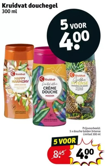 Kruidvat Kruidvat douchegel 300 ml aanbieding