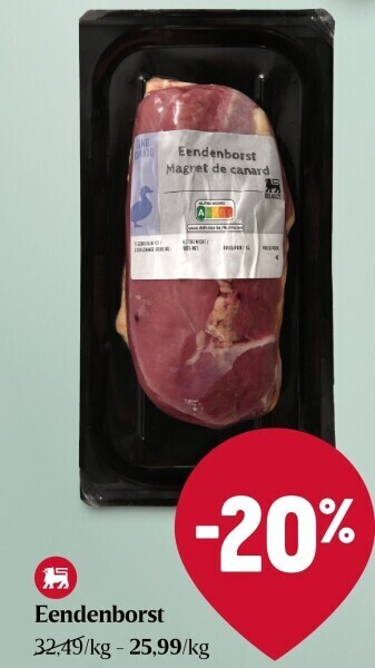 Delhaize Eendenborst aanbieding