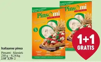 Delhaize Italiaanse pinsa pinsami - klassiek aanbieding