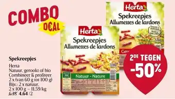 Delhaize Spekreepjes herta aanbieding