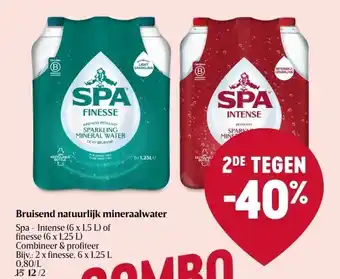 Delhaize Bruisend natuurlijk mineraalwater spa aanbieding