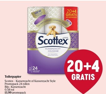 Delhaize Toiletpapier scottex aanbieding