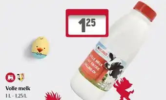 Delhaize Volle melk 1 l aanbieding
