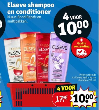 Kruidvat Elseve Shampoo en Conditioner aanbieding
