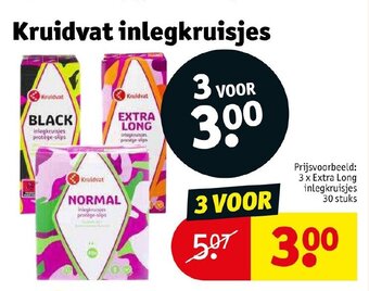 Kruidvat Kruidvat Inlegkruisjes aanbieding