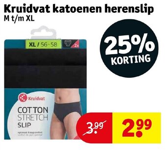 Kruidvat Kruidvat Katoenen Herenslip aanbieding