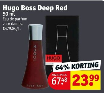 Kruidvat Hugo Boss Deep Red 50ml aanbieding