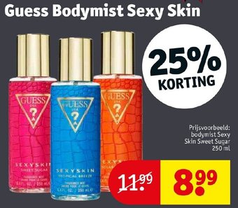 Kruidvat Guess Bodymist Sexy Skin aanbieding