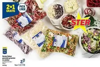 Horeca select gesneden groenten en salades fijnproeversla
