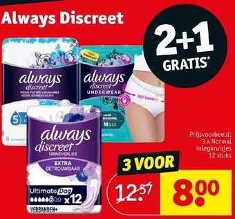 Kruidvat Always Discreet aanbieding
