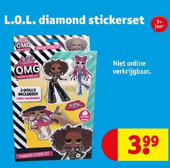 Kruidvat L.O.L Diamond Stickerset aanbieding