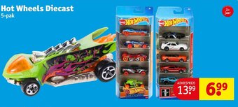 Kruidvat Hot Wheels Diecast 5 - Pak aanbieding