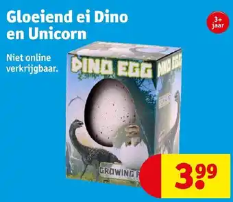 Kruidvat Gloeiend ei Dino en Unicorn aanbieding