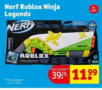 Kruidvat Nerf Roblox Ninja Legends aanbieding