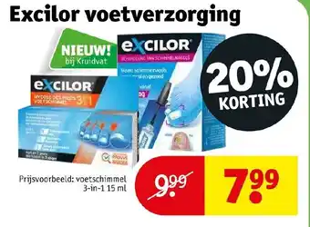 Kruidvat Excilor Voetverzorging aanbieding