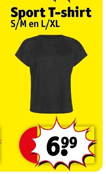 Kruidvat Sport T-Shirt S/M en L/XL aanbieding