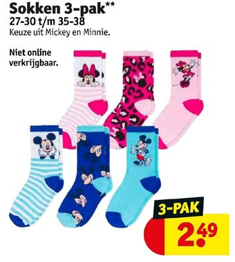 Kruidvat Sokken 3-Pak aanbieding