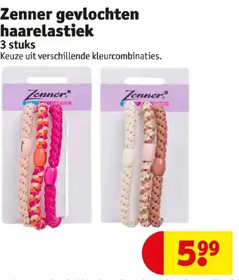 Kruidvat Zenner Gevlochten Haarelastiek aanbieding