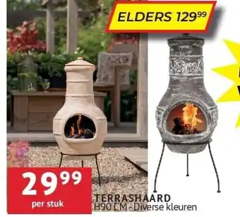 Terrashaard h90 cm - diverse kleuren