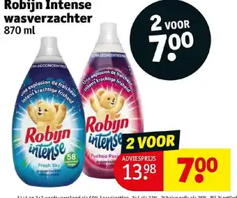 Kruidvat Robijn Intense Wasverzachter 870ml aanbieding