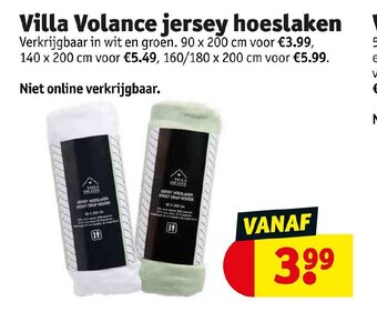 Kruidvat Villa Volance Jersey Hoeslaken aanbieding