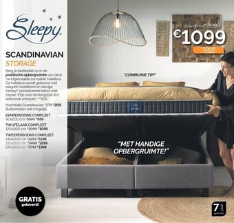 Sleepworld Scandinavian storage aanbieding