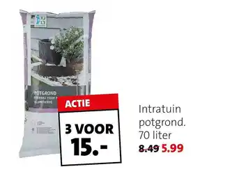Intratuin Intratuin Potgrond 70 Liter aanbieding