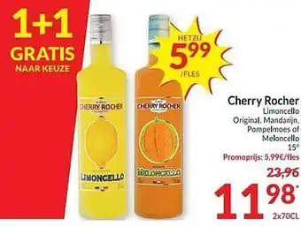 Intermarché Cherry rocher limoncello original, mandarijn, pompelmoes of meloncello aanbieding