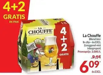 Intermarché La chouffe blond bier ln clip aanbieding