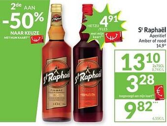 St raphaël aperitief amber of rood