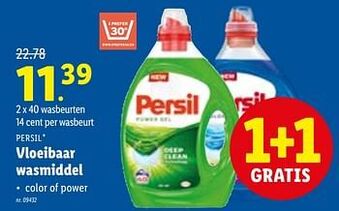 Lidl Vloeibaar wasmiddel aanbieding