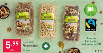 ALDI Trader joe's bionotenmix 500g aanbieding