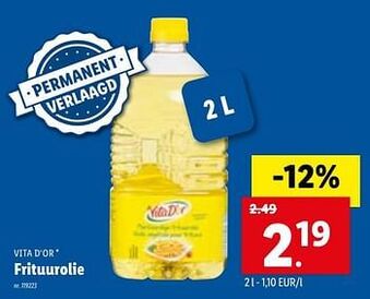 Lidl Frituurolie aanbieding