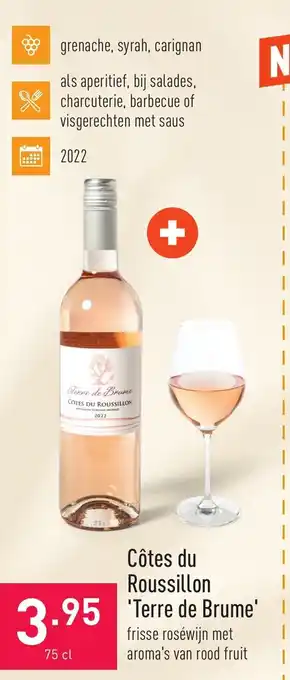 ALDI Terre de brume Cotes du roussillon 75cl aanbieding