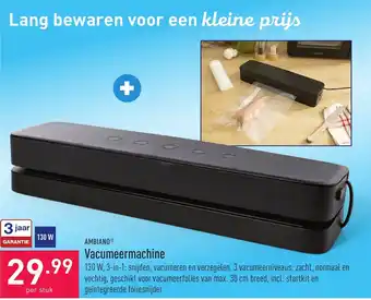 ALDI Ambiano vacumeermachine 130W aanbieding