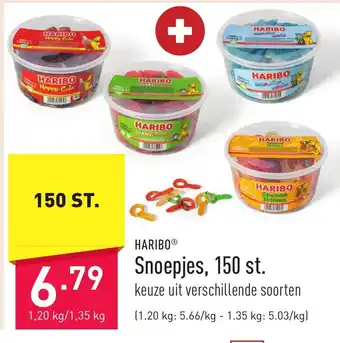 ALDI Haribo snoepjes, 150 st. 1,20kg/1,35kg aanbieding