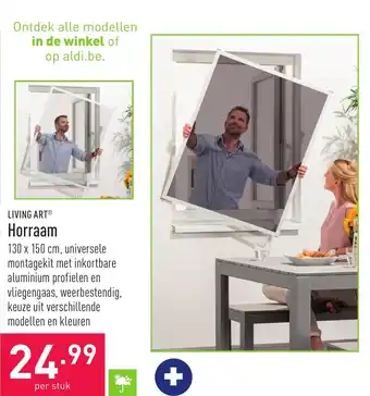 ALDI Living art horraam per stuk aanbieding
