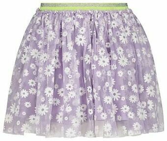 HEMA HEMA Kinderrok Met Tule Bloemen Lila (lila) aanbieding