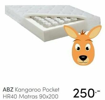 Baby & Tiener Abz kangaroo pocket hr40 matras aanbieding