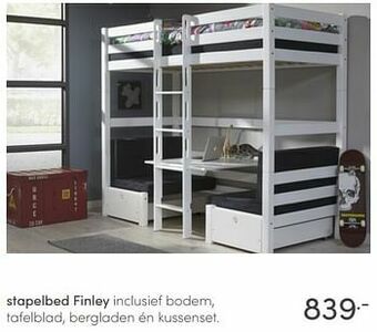 Baby & Tiener Stapelbed finley aanbieding